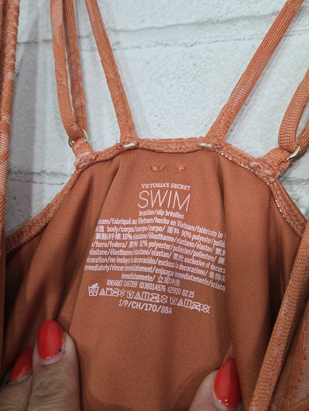 Victoria's Secret Archives Sexy Straps Plunge One-Piece Swimsuit - Picture 9 of 13